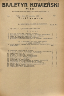 Biuletyn Kowieński Wilbi. 1932, nr 727 (19 września)