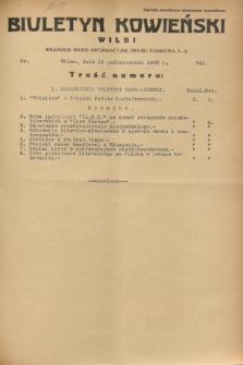 Biuletyn Kowieński Wilbi. 1932, nr 741 (15 października)