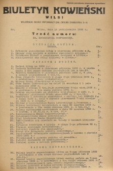 Biuletyn Kowieński Wilbi. 1932, nr 742 (18 października)