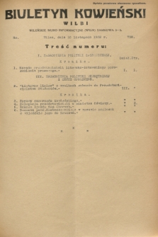Biuletyn Kowieński Wilbi. 1932, nr 758 (10 listopada)