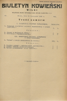 Biuletyn Kowieński Wilbi. 1932, nr 763 (21 listopada)