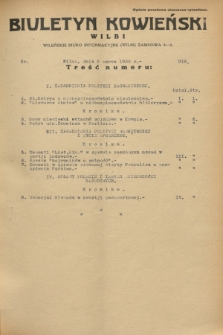 Biuletyn Kowieński Wilbi. 1933, nr 819 (6 marca)