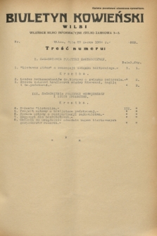 Biuletyn Kowieński Wilbi. 1933, nr 833 (27 marca)