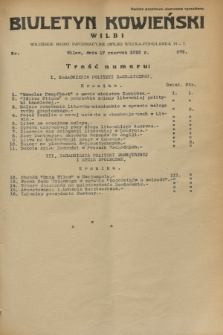 Biuletyn Kowieński Wilbi. 1933, nr 879 (17 czerwca)
