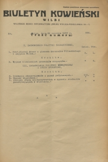 Biuletyn Kowieński Wilbi. 1933, nr 884 (26 czerwca)