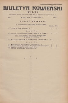 Biuletyn Kowieński Wilbi. 1933, nr 890 (8 lipca)