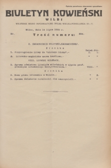 Biuletyn Kowieński Wilbi. 1933, nr 894 (14 lipca)
