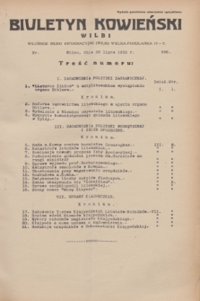 Biuletyn Kowieński Wilbi. 1933, nr 896 (18 lipca)