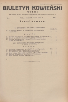 Biuletyn Kowieński Wilbi. 1933, nr 897 (22 lipca)