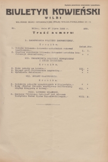 Biuletyn Kowieński Wilbi. 1933, nr 899 (27 lipca)