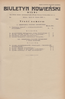 Biuletyn Kowieński Wilbi. 1933, nr 900 (31 lipca)