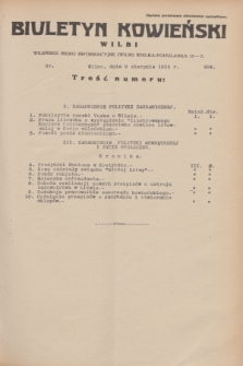 Biuletyn Kowieński Wilbi. 1933, nr 904 (9 sierpnia)