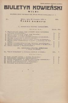 Biuletyn Kowieński Wilbi. 1933, nr 913 (28 sierpnia)