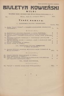 Biuletyn Kowieński Wilbi. 1933, nr 915 (31 sierpnia)