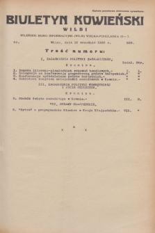 Biuletyn Kowieński Wilbi. 1933, nr 923 (12 września)