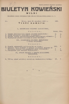 Biuletyn Kowieński Wilbi. 1933, nr 932 (26 września)