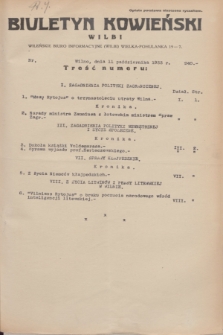 Biuletyn Kowieński Wilbi. 1933, nr 940 (11 października)