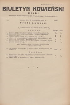 Biuletyn Kowieński Wilbi. 1933, nr 953 (6 listopada)