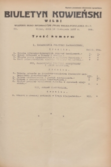 Biuletyn Kowieński Wilbi. 1933, nr 958 (16 listopada)