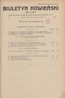Biuletyn Kowieński Wilbi. 1934, nr 990 (18 stycznia)