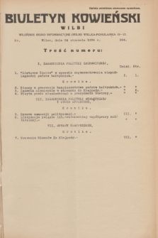 Biuletyn Kowieński Wilbi. 1934, nr 994 (24 stycznia)