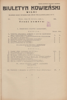 Biuletyn Kowieński Wilbi. 1934, nr 996 (26 stycznia)