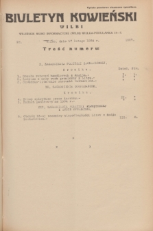 Biuletyn Kowieński Wilbi. 1934, nr 1007 (17 lutego)