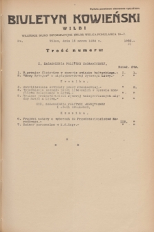 Biuletyn Kowieński Wilbi. 1934, nr 1024 (15 marca)