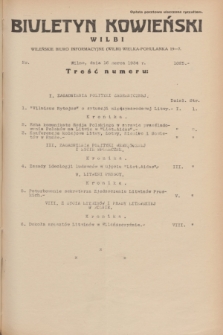 Biuletyn Kowieński Wilbi. 1934, nr 1025 (16 marca)