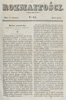 Rozmaitości : pismo dodatkowe do Gazety Lwowskiej. 1844, nr 24