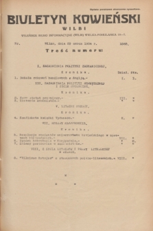 Biuletyn Kowieński Wilbi. 1934, nr 1033 (29 marca)