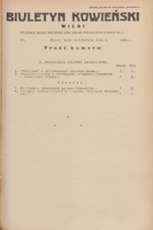 Biuletyn Kowieński Wilbi. 1934, nr 1043 (14 kwietnia)