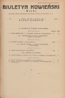 Biuletyn Kowieński Wilbi. 1934, nr 1047 (20 kwietnia)