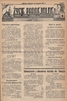 Życie Parafjalne : parafja Przen. Trójcy w Będzinie. 1937, nr 46