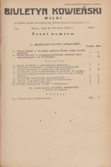 Biuletyn Kowieński Wilbi. 1934, nr 1048 (21 kwietnia)