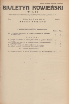 Biuletyn Kowieński Wilbi. 1934, nr 1054 (2 maja)