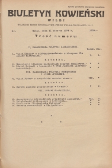 Biuletyn Kowieński Wilbi. 1934, nr 1074 (11 czerwca)