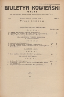 Biuletyn Kowieński Wilbi. 1934, nr 1079 (20 czerwca)