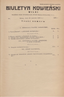 Biuletyn Kowieński Wilbi. 1934, nr 1085 (30 czerwca)