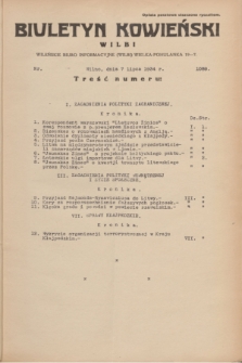 Biuletyn Kowieński Wilbi. 1934, nr 1089 (7 lipca)