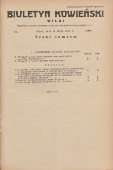 Biuletyn Kowieński Wilbi. 1934, nr 1096 (14 lipca)