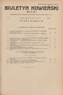 Biuletyn Kowieński Wilbi. 1934, nr 1099 (20 lipca)