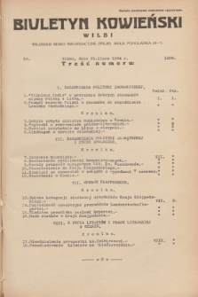Biuletyn Kowieński Wilbi. 1934, nr 1103 (25 lipca)