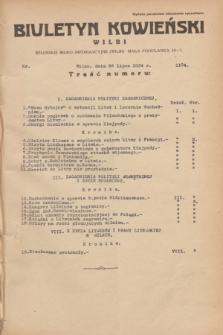 Biuletyn Kowieński Wilbi. 1934, nr 1104 (26 lipca)