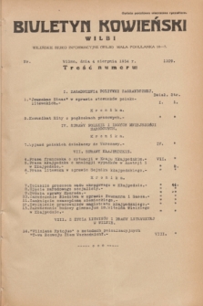 Biuletyn Kowieński Wilbi. 1934, nr 1109 (4 sierpnia)