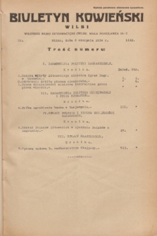 Biuletyn Kowieński Wilbi. 1934, nr 1110 (6 sierpnia)