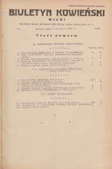 Biuletyn Kowieński Wilbi. 1934, nr 1112 (8 sierpnia)