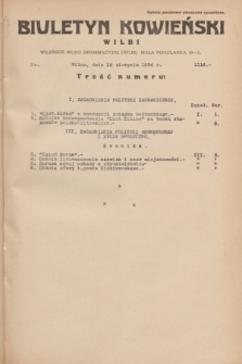 Biuletyn Kowieński Wilbi. 1934, nr 1116 (16 sierpnia)