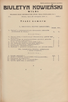 Biuletyn Kowieński Wilbi. 1934, nr 1123 (28 sierpnia)