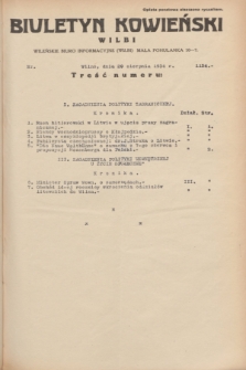 Biuletyn Kowieński Wilbi. 1934, nr 1124 (29 sierpnia)